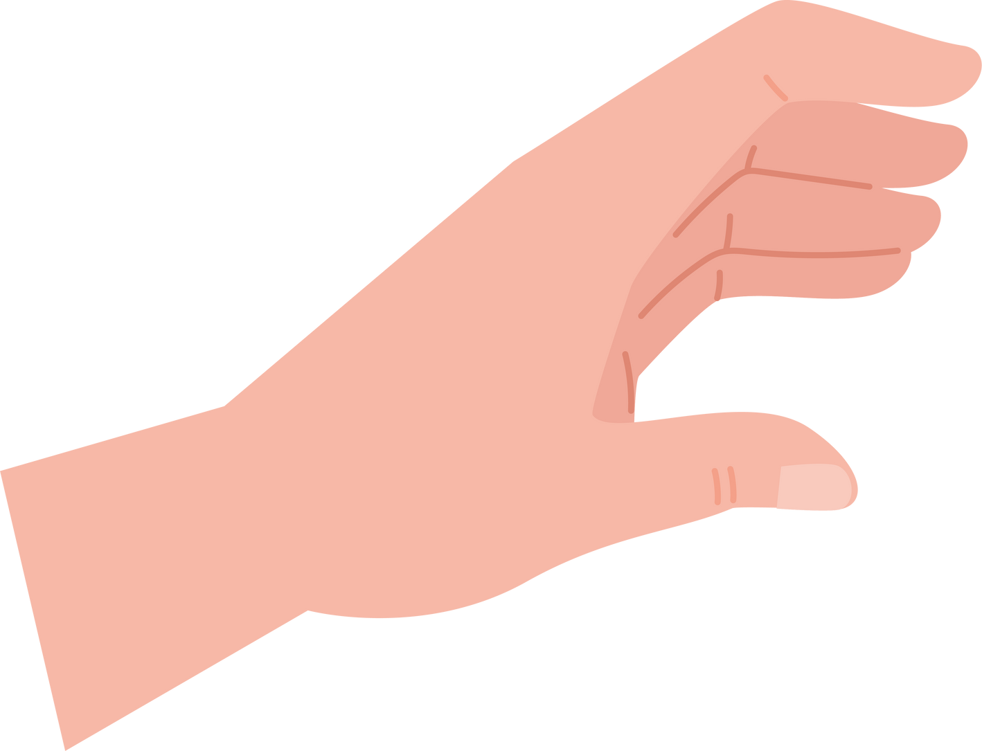 hand human taking